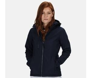 REGATTA RGA702 - Veste Softshell femme à capuche Black / Classic Red