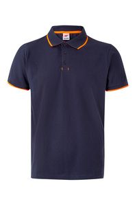 Velilla 105505 - POLO BICOLORE MC NAVY BLUE/HI-VIS ORANGE