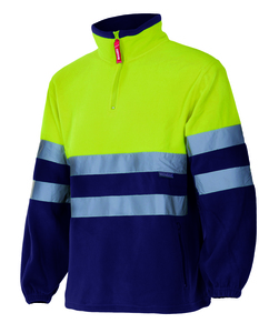 Velilla 182 - POLAIRE BICOLORE HV MARINE BLUE/HI-VIS YELLOW