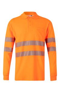 Velilla 305524 - POLO COTON ML RS Hi-Vis Orange