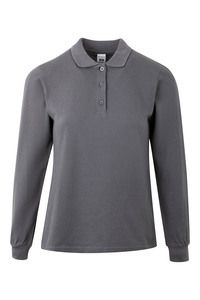 Mukua PL200WC - POLO FEMME MANCHES LONGUES Dark Grey