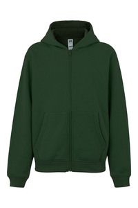 Mukua SF270K - SWEAT KIDS À CAPUCHE ZIPPÉE Bottle Green