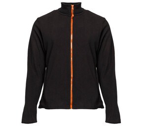 BLACK&MATCH BM701 - Veste polaire femme zippée Black / Orange