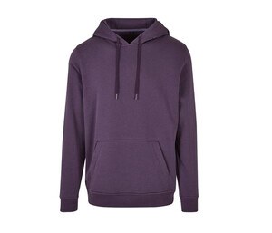 BUILD YOUR BRAND BY011 - Sweat capuche lourd Purple Night