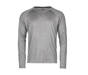 TEE JAYS TJ7022 - Tee-shirt de sport manches longues Gris chiné